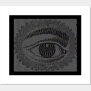 Vintage Psychedelic Eye Illustration Posters and Art